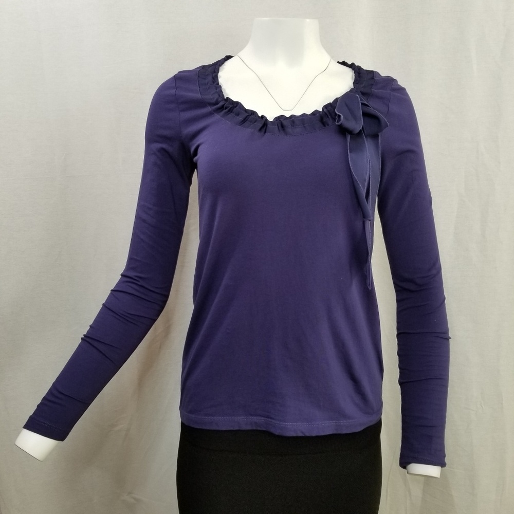 LOFT Ann Taylor Women's Top w/Tie at neckline S